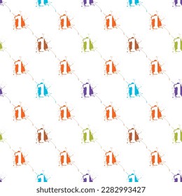Textile Textural seamless pattern and wallpaper of numbers pattern