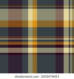 Textile texture background of check plaid seamless with a pattern vector tartan fabric in dark and pastel colors.