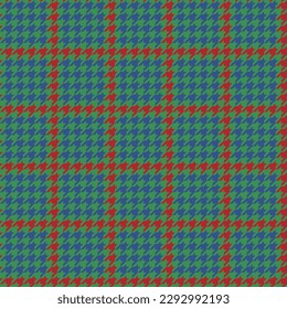 Textile texture background. Fabric tartan check. Pattern seamless plaid vector in green and blue colors.