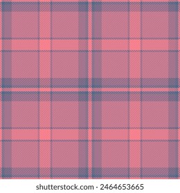 Fondo de textura textil de Vector de cuadros de tartán con una tela de patrón a cuadros sin costuras en colores rojo y pastel.