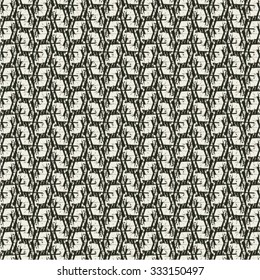 Textile texture black and white.Geometric abstract pattern. Vector design.