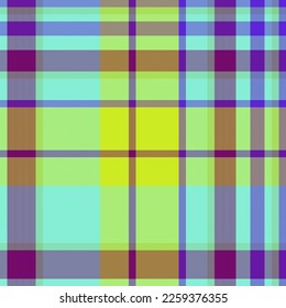 Textile texture check. Plaid pattern vector. Background seamless fabric tartan in yellow and pink colors.