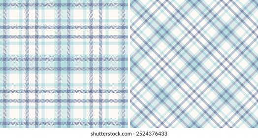 Textile texture fabric of seamless pattern plaid with a vector background check tartan. Set in light colours. Best trousers for a professional look.