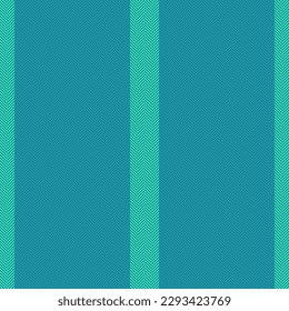 Textile texture lines. Background seamless pattern. Vertical fabric stripe vector in turquoise and green colors.