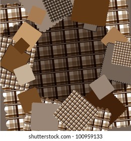 textile texture (material cell vector image)