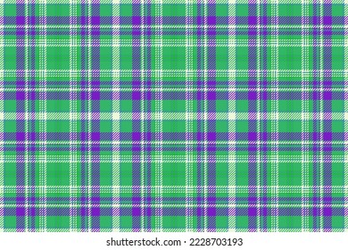 Textile texture seamless. Plaid tartan vector. Background pattern check fabric in purple and light colors.