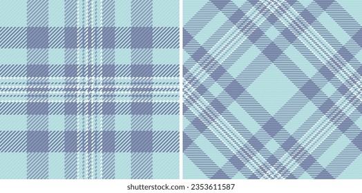 Textile texture tartan of vector background pattern with a seamless plaid check fabric set in earth colors.