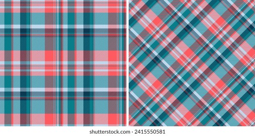 Textile texture tartan of vector pattern check with a background fabric plaid seamless. Set in trendy colours. Best flannel shirts fashion.