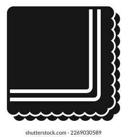 Textile tissue icon simple vector. Fabric towel. Cloth clean