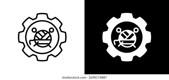 Icono de comercio textil Ilustración vectorial whiteblack
