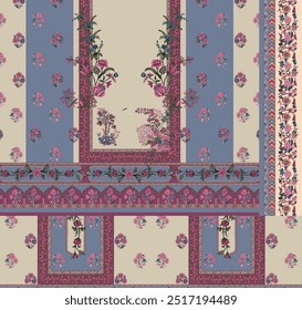 Textile traditional design, Ethnic paisley design, beautiful traditional ethnic design,suitable for textile prints, fabric