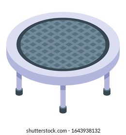 Textile trampoline icon. Isometric of textile trampoline vector icon for web design isolated on white background