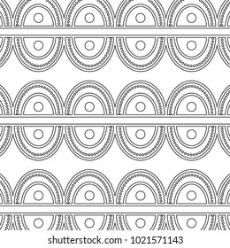 textile tribal pattern with point circles