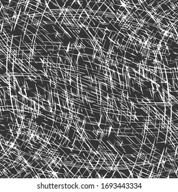 Textile vector background or texture. Seamless canvas fabric background. Hand drawn indigos print with stripes