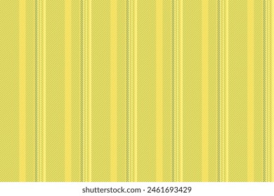 Textile vector fabric of background pattern lines with a stripe texture vertical seamless in yellow and lime colors.