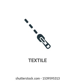 Textile vector icon on white background. Flat vector textile icon symbol sign from modern sew collection for mobile concept and web apps design.