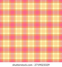 Hasta el Vector textil sin costuras, tela de textura de tartán de descuento. Patrón formal a cuadros comprobar el fondo en la paleta de colores naranja y rojo.