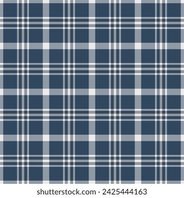 Textile vector seamless of plaid tartan texture with a check background pattern fabric in pastel and cyan colors.