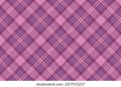 Textil-Vektortartan aus nahtlosem Gewebe mit einem schlichten Hintergrund Textur Muster in Rosa und Rot.