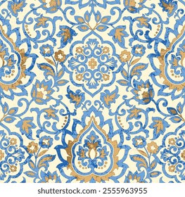 Textile vintage ornaments repeat pattern design vector illustration ready to print