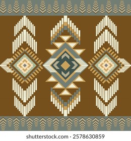 Textile or wallpaper pattern. The pattern is made
out of geometric shapes. You can use it to
decorate a living space or in handicrafts.