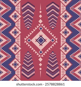 Textile or wallpaper pattern. The pattern is made
out of geometric shapes. You can use it to
decorate a living space or in handicrafts.