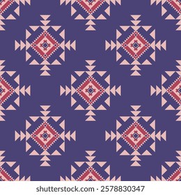 Textile or wallpaper pattern. The pattern is made
out of geometric shapes. You can use it to
decorate a living space or in handicrafts.