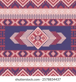 Textile or wallpaper pattern. The pattern is made
out of geometric shapes. You can use it to
decorate a living space or in handicrafts.