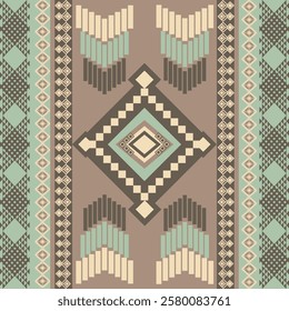 Textile or wallpaper pattern. The pattern is made
out of geometric shapes. You can use it to
decorate a living space or in handicrafts.