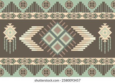 Textile or wallpaper pattern. The pattern is made
out of geometric shapes. You can use it to
decorate a living space or in handicrafts.