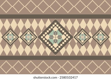 Textile or wallpaper pattern. The pattern is made
out of geometric shapes. You can use it to
decorate a living space or in handicrafts.