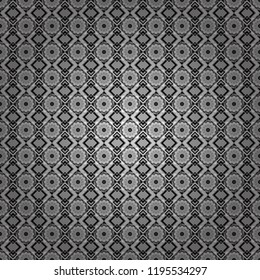 For textile, wallpaper, wrapping paper. Zigzag and stripe line, rhombus and tiles. Hand drawn seamless pattern. Vector tribal design in black, white and gray colors. Ethnic theme.
