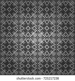 For textile, wallpaper, wrapping paper. Zigzag and stripe line, rhombus and tiles. Hand drawn seamless pattern. Vector tribal design in gray, black and white colors. Ethnic theme.