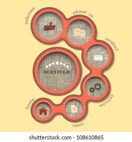 El diseño textil de la web burbuja en estilo retro. Plantilla de vector