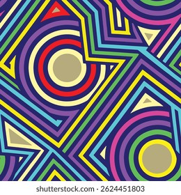 textile-appropriate metered pattern consisting of geometric objects