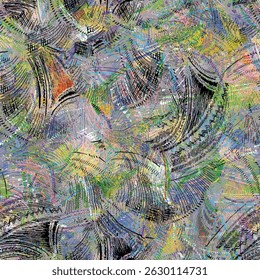 Textile-appropriate metering pattern consisting of geometric (line-dot-triangle) objects