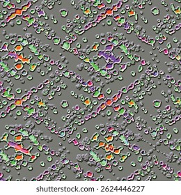 Textile-appropriate metering pattern consisting of small drop trams (grunge)-PLAİD
