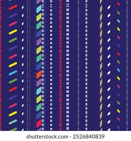 Textile-friendly metering pattern consisting of geometric lines and shapes
