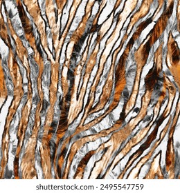 Textile-friendly pattern with a zebra-tiger skin feel