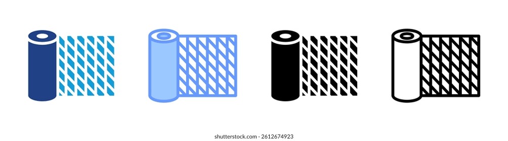 Textiles icon set multiple style collection