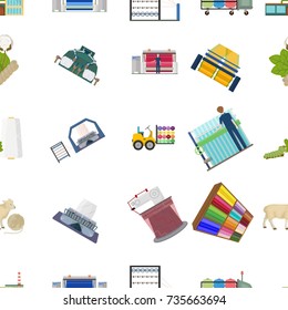 Textiles, industry, factory and other web icon in cartoon style.Plant, mill, building, icons in set collection.