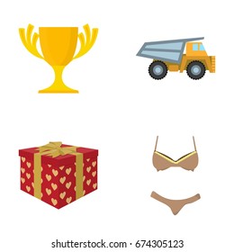 textiles, sports, industry and other web icon in cartoon style.design, trade, business, icons in set collection.