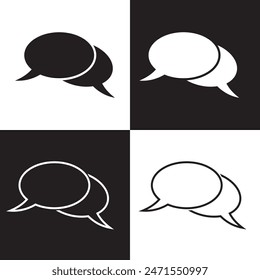 Texting chat messenger symbol icon.  Vector illustration. EPS 10