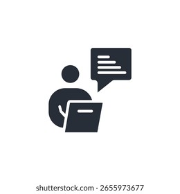 texting icon. vector.Editable stroke.linear style sign for use web design,logo.Symbol illustration.