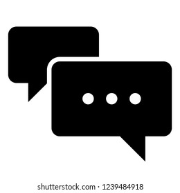 Texting Message Bubble Vector Symbol Icon Illustration Graphic