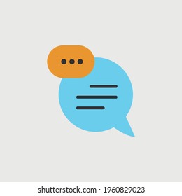 texting message communication vector icon replying