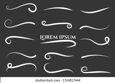 Texting tails. Typography tails shape for football or athletics sport. Tupography on white black backgraund 