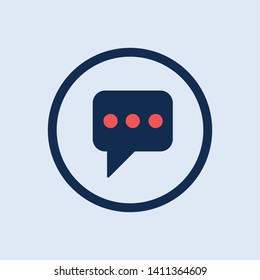 Texting vector icon. Chat icon. New trendy texting graphic vector icon for web, logo, app, ui.