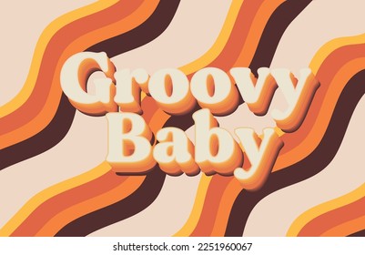 texto vintage, groovy text, 70s