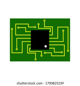 Textolite color icon. colorful chip sign design